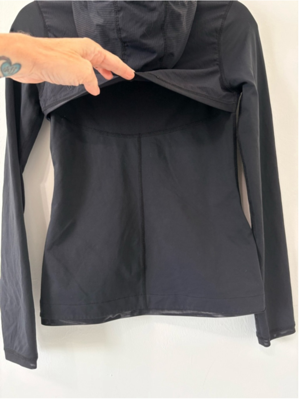 Lululemon Vintage Get Ready Jacket Hooded Full Zip Sz 2 Black EUC - Picture 9 of 11